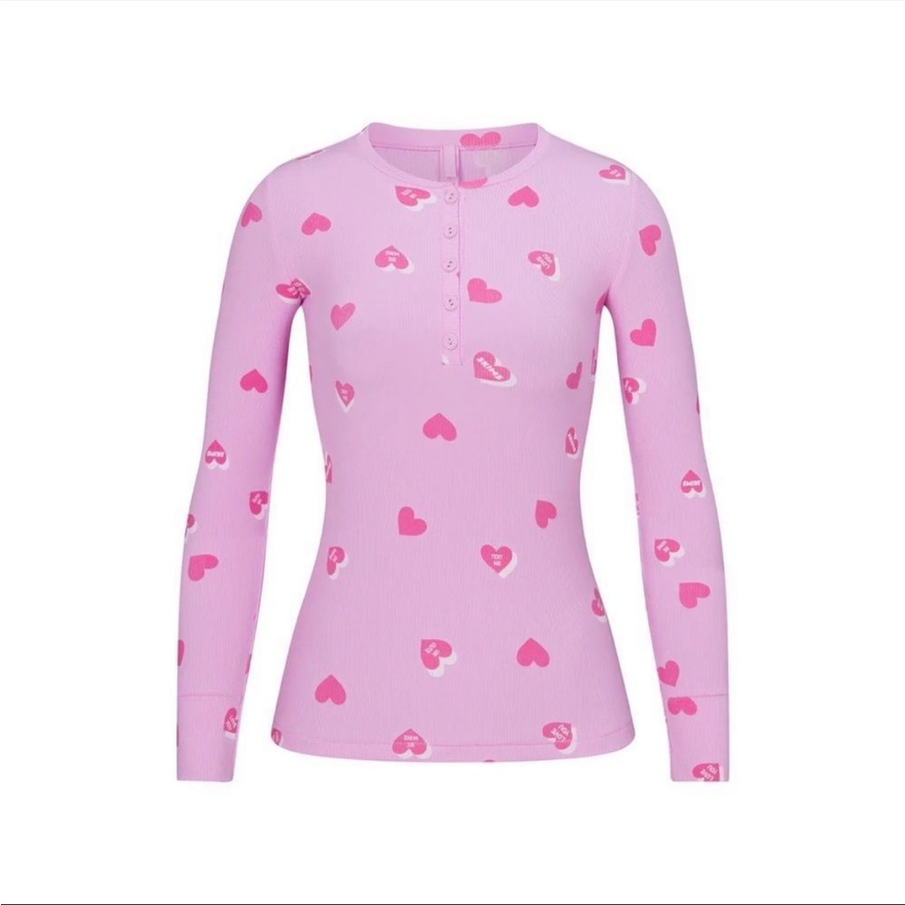 Skims petal heart Henley NWT M